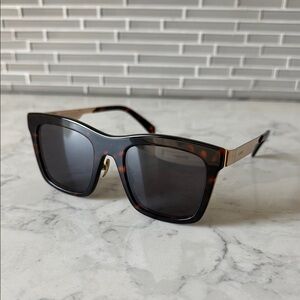 Balmain Tortoiseshell Square Sunglasses